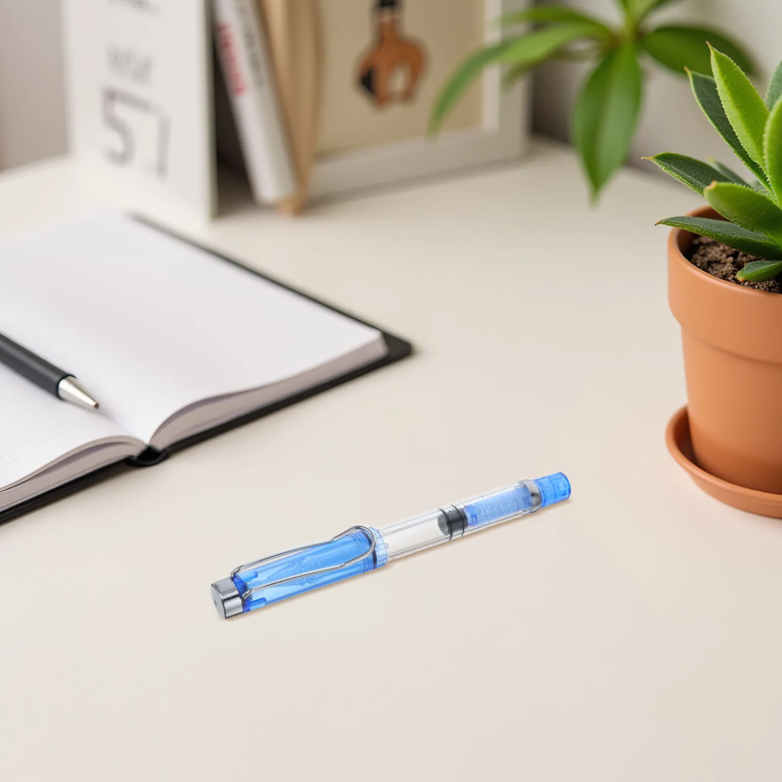 

5Pcs Fountain Brush Pen Soft Tip Calligraphy Writing Sketching Painting Artistic Design No Ink Spill Portable Chinese Style