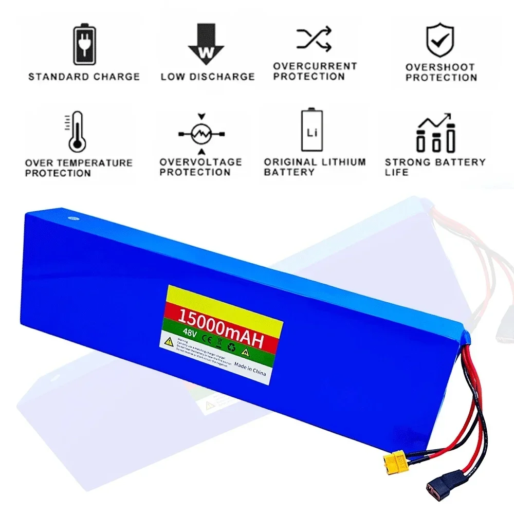 For Kugoo M4/M4Pro/MaxSpeed 48V 15000mAh18650 Rechargeable battery pack electric scooter 13S4P  built in BMS with 54.6V Charger