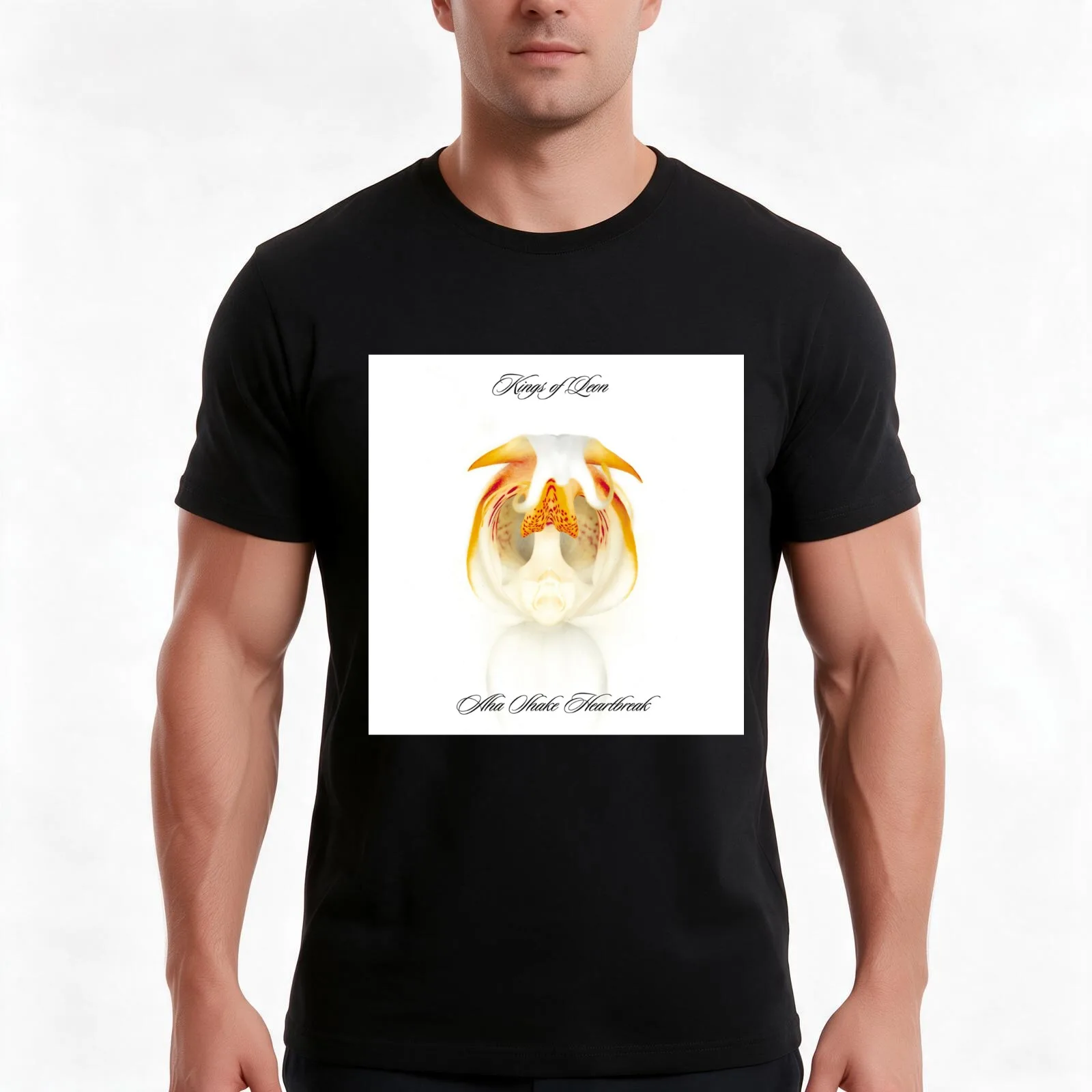 Kings of Leon aha shake heartbreak T-Shirt, Summer Casual Cotton Tee, Oversized Streetwear Tops, Vintage Graphic Print