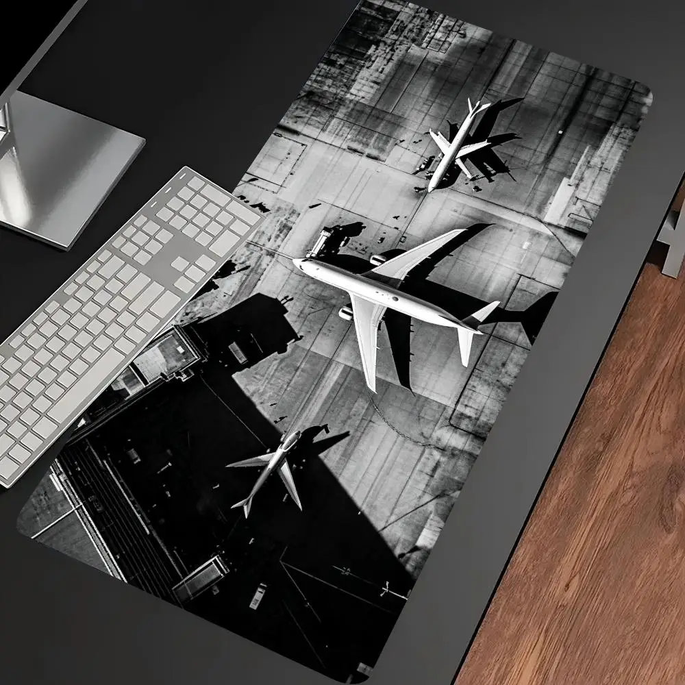 Airplane Aerial View Extended Gaming Mouse Pad Non-Slip Rubber Base Large Desk Mat Keyboard Mouse pad For Laptop PC Gaming Setup
