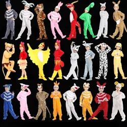 Halloween Kids Boy Girl Animal Cosplay Costume Pajamas  Birthday Party Lion Giraffe Cat Goat Antelope Wolf Elephant Bird
