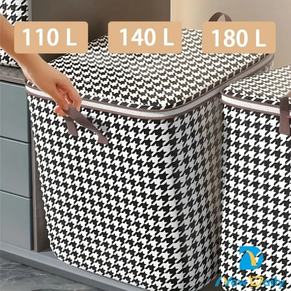 Organizador Resistente com Tampa para Armario Ideal para Armazenamento de Mantas e Edredons Design Compacto