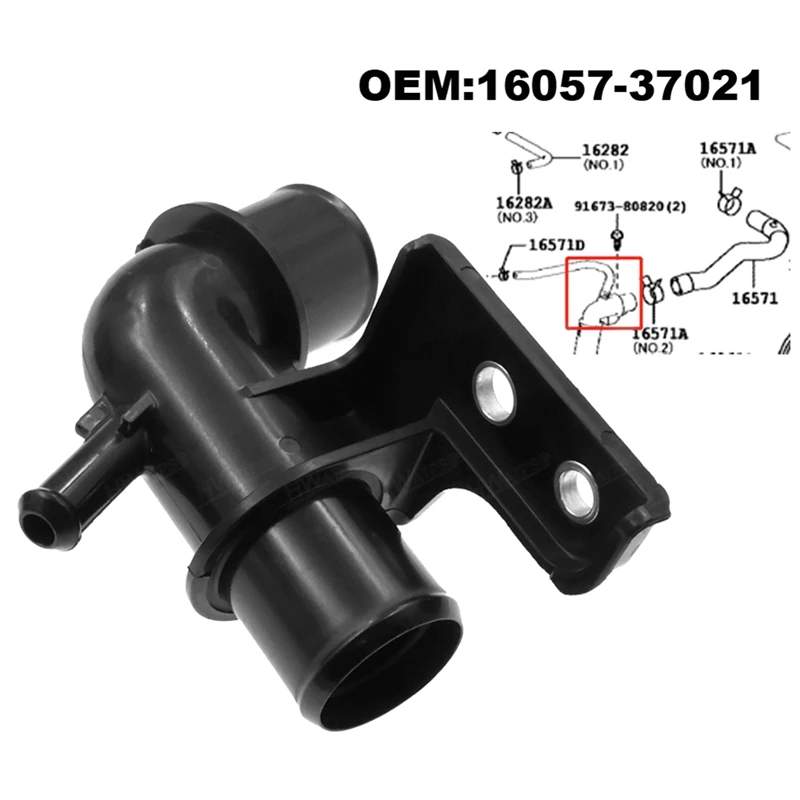 For Lexus NX200 Nx200t Nx300h Toyota Harrier RAV4 3ZRFAE 3ZRFE Radiator Water Outlet Housing Thermostat 16057-37021