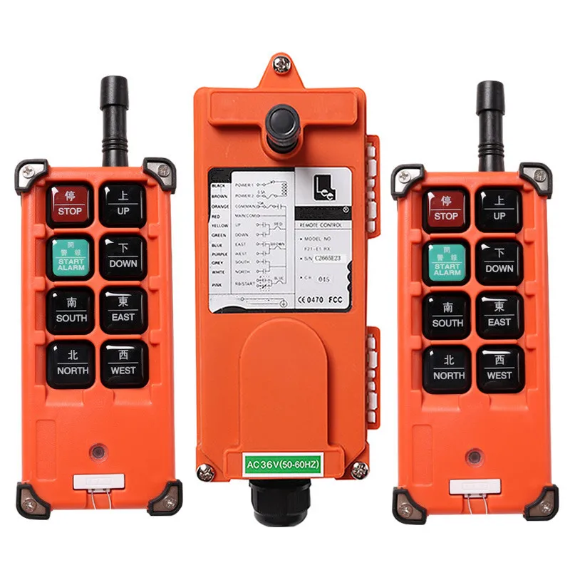 

High Quality F21-E1B 8Channels Hoist Crane Radio Controller Wireless Remote Control 2Transmitter+1Receiver