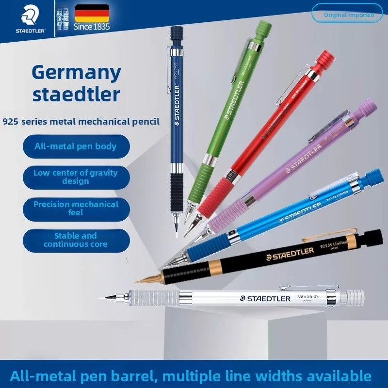 German Steelou Automatic Pencil Metal Nib Limited 925 25 35 0.3 0.5 0.7 2.0 Drawing Drawing Pencil Set Mechanical Pencil