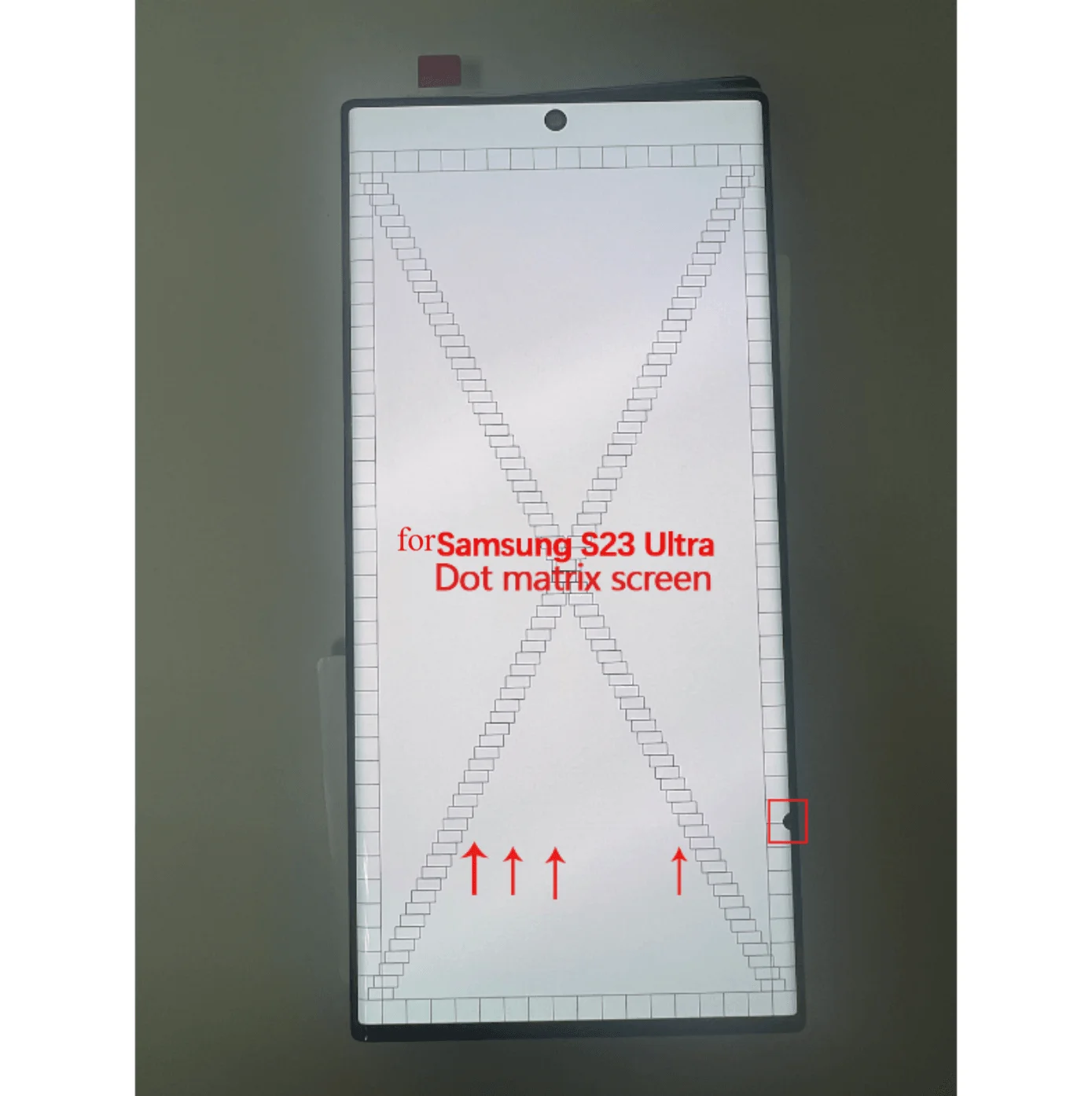 Met Dot, geschikt voor Samsung Galaxy S23 Ultra LCD S918 S918F S918U AMOLED-scherm, vervangend LCD-display, defect.