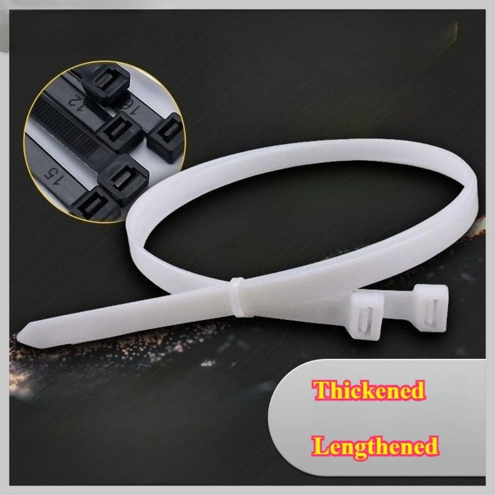 

Self-Locking Plastic Cable Ties Lengthened Thickened Nylon Cable Zip Ties Heavy Duty 30 40 Inch Outdoor Indoors Wraps Wire Ties