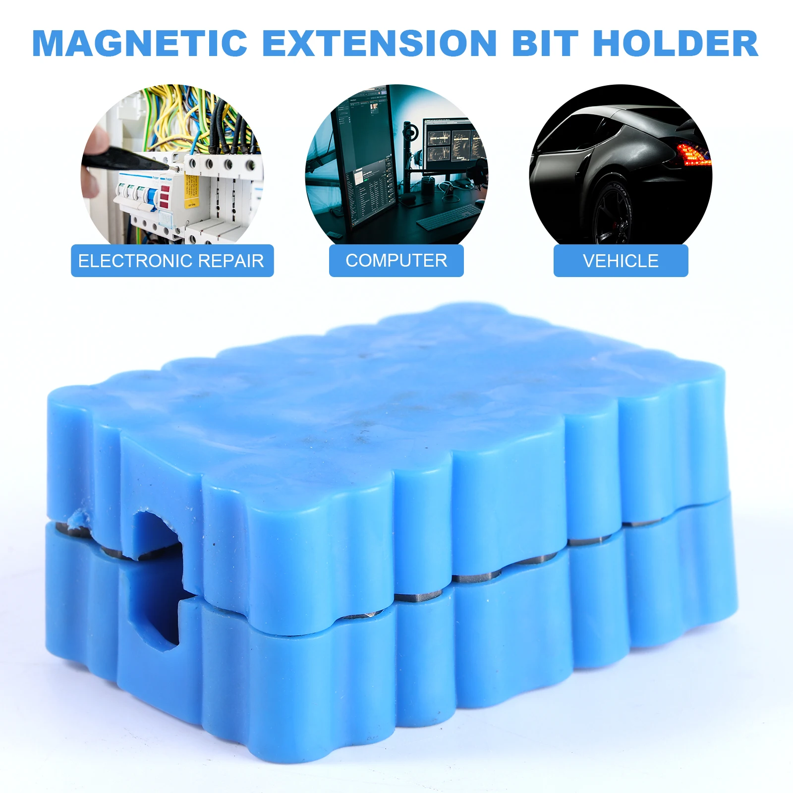 

33Pcs Security Bit Set Tamper Proof Hex Star Screwdriver Magnetic Extension Bit Holder Compact Pocket Retainer for Vehicle