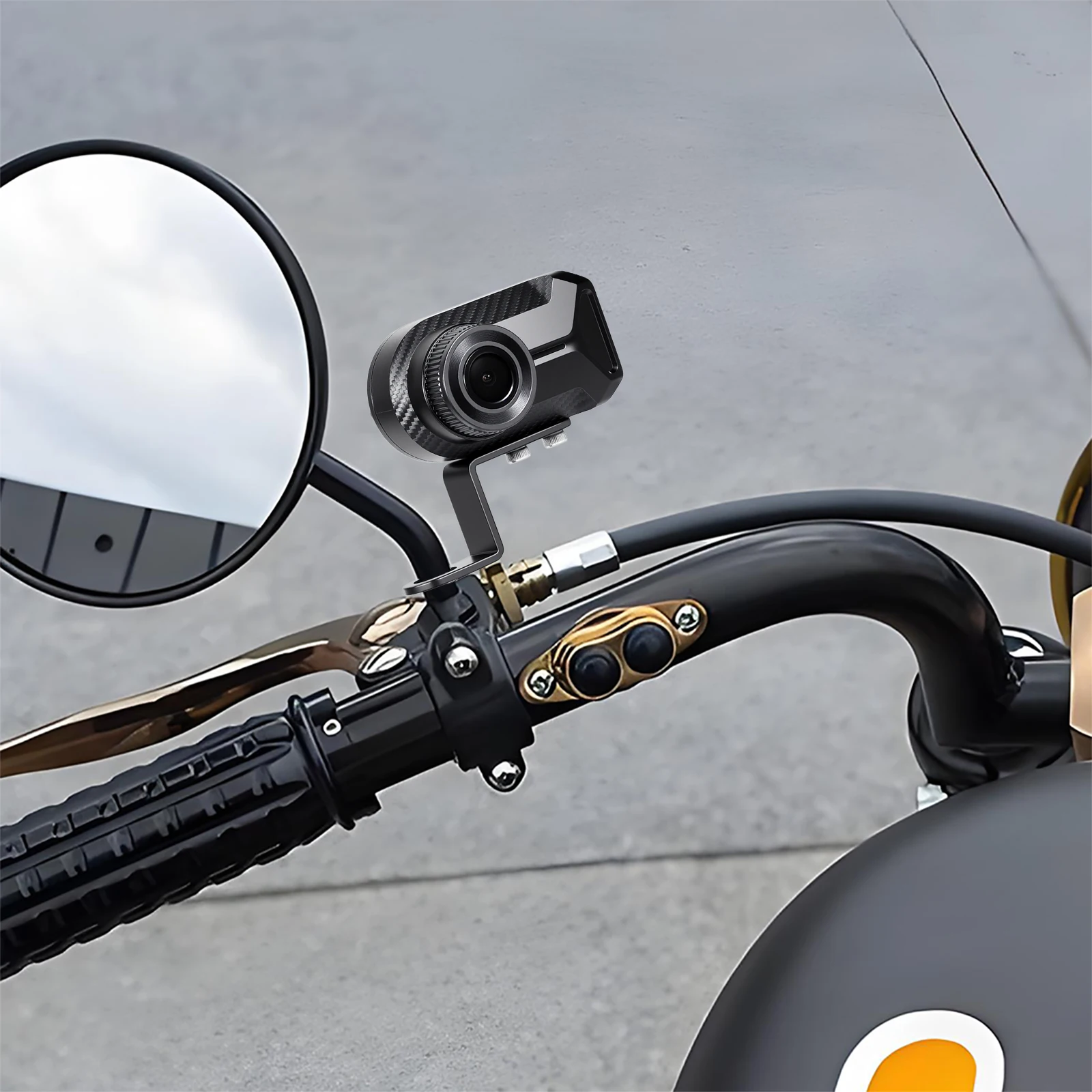 2K HD WiFi Motorcycle Dash Cam IP67 Waterproof Motorbike Camera 130 Degree Wide Angle Motorcycle Driving Dash Cam DVR Camcorder