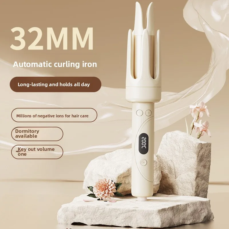 Automatic Curling Iron 32mm Negative Ion Does Not Hurt The Hair, Large Waves and Large Curling Iron, LCD Display Curling Iron