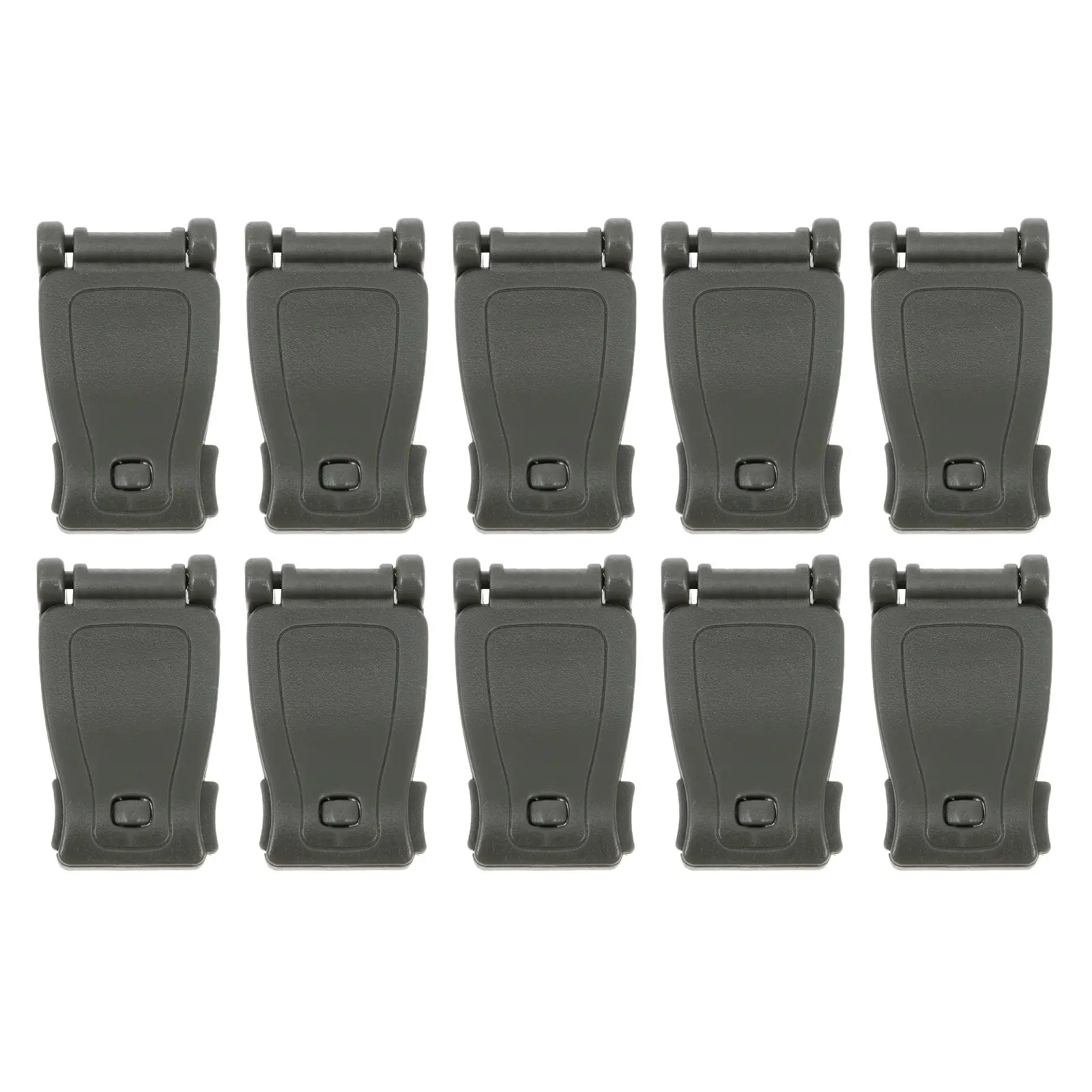 12 Pcs Backpack Buckle Webbing Bag Connector Plastic Steel Nylon Durable Outdoor Camping Mountaineering Hunting Gear Universal