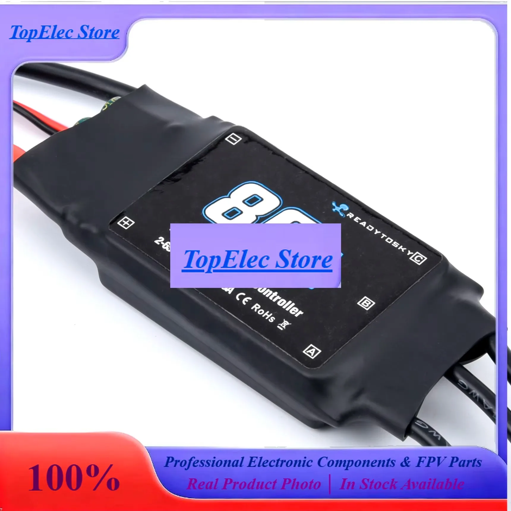 TopessNew 80A 2-6S ESC Brushless ESC Speed Controller With 5V 5A UBEC For RC Airplane Helicopter FPV Helicopter Drone