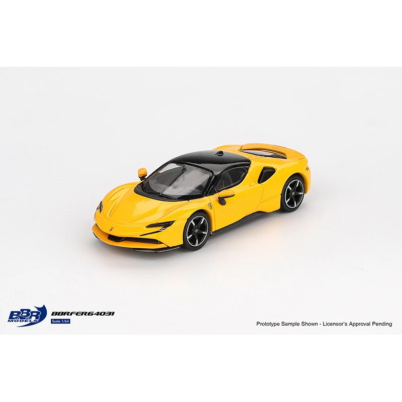 Vorverkauf BBR 1:64 SF90 Giallo Modena Diecast Car Model Collection Toys