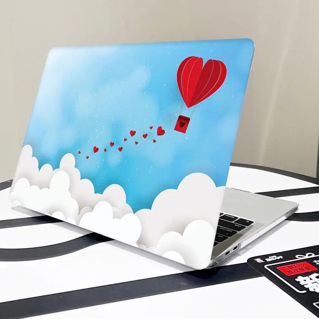 

Love balloon Laptop Case For Macbook Air 13 15.3 2023 M1 M2 Pro 13 14 16 inchA2941A2681A2179A2337A2338A2289 Touch bar/ID cover