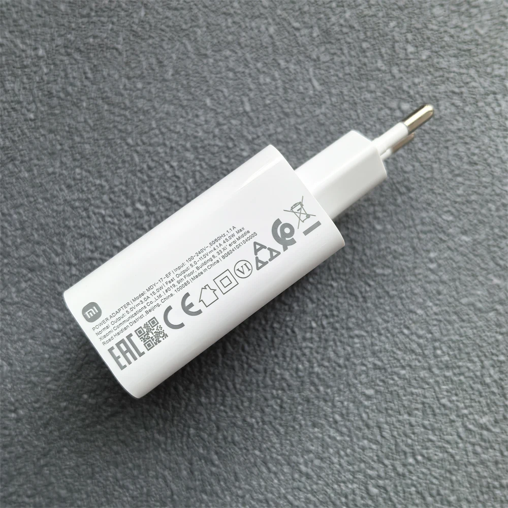Xiaomi純正 45W EU充電器 ターボ急速充電アダプター 6A 1/1.5/2M Type