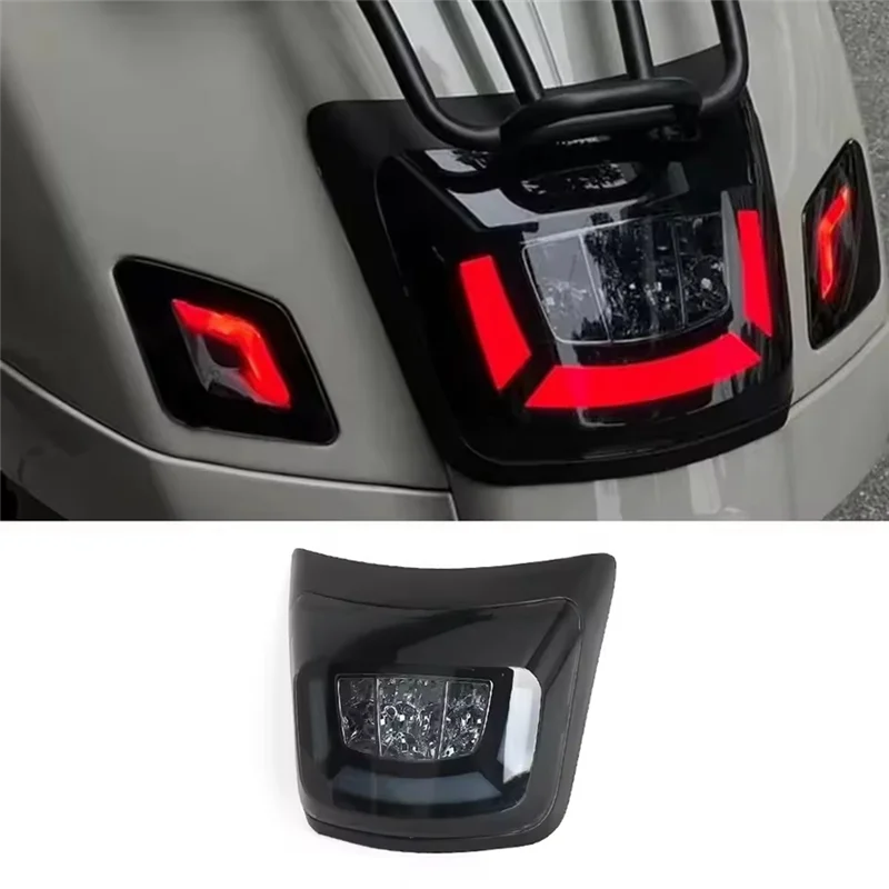 

Authentic Motorcycle LED Tail Brake Light Rear License Lamp Daytime Running Signal For Vespa GTS300 GTV300 2023-2025