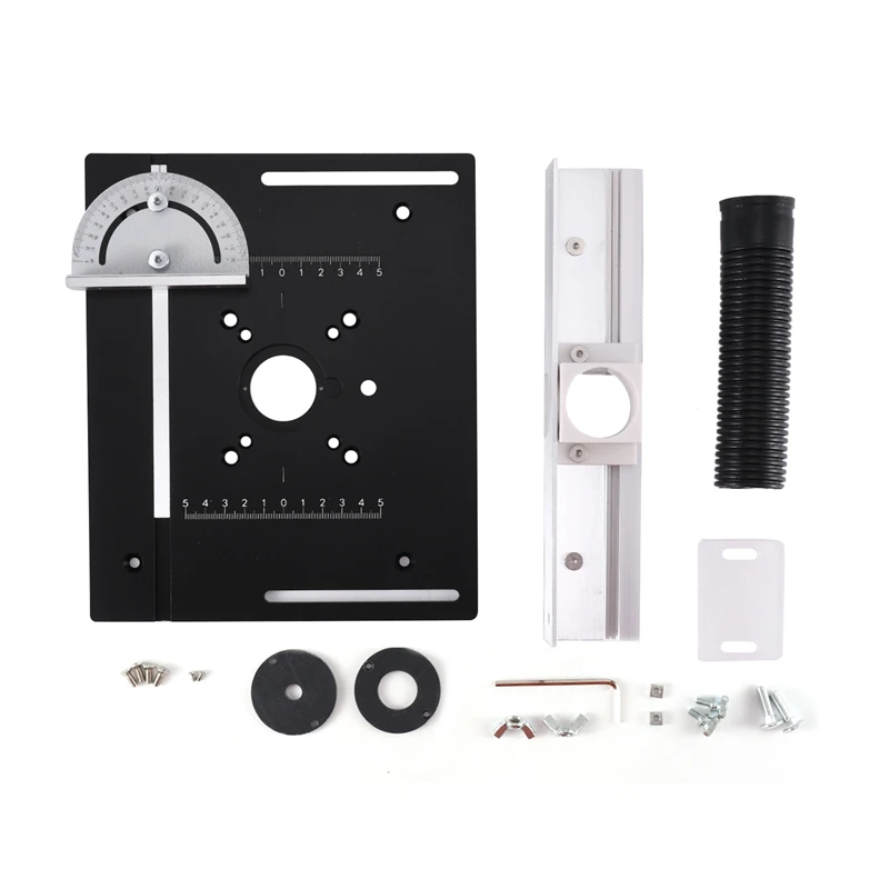Multifunctional Aluminium Router Table Insert Plate Woodworking Wood Router Flip Plate Accessory For Working Benche Router Plate