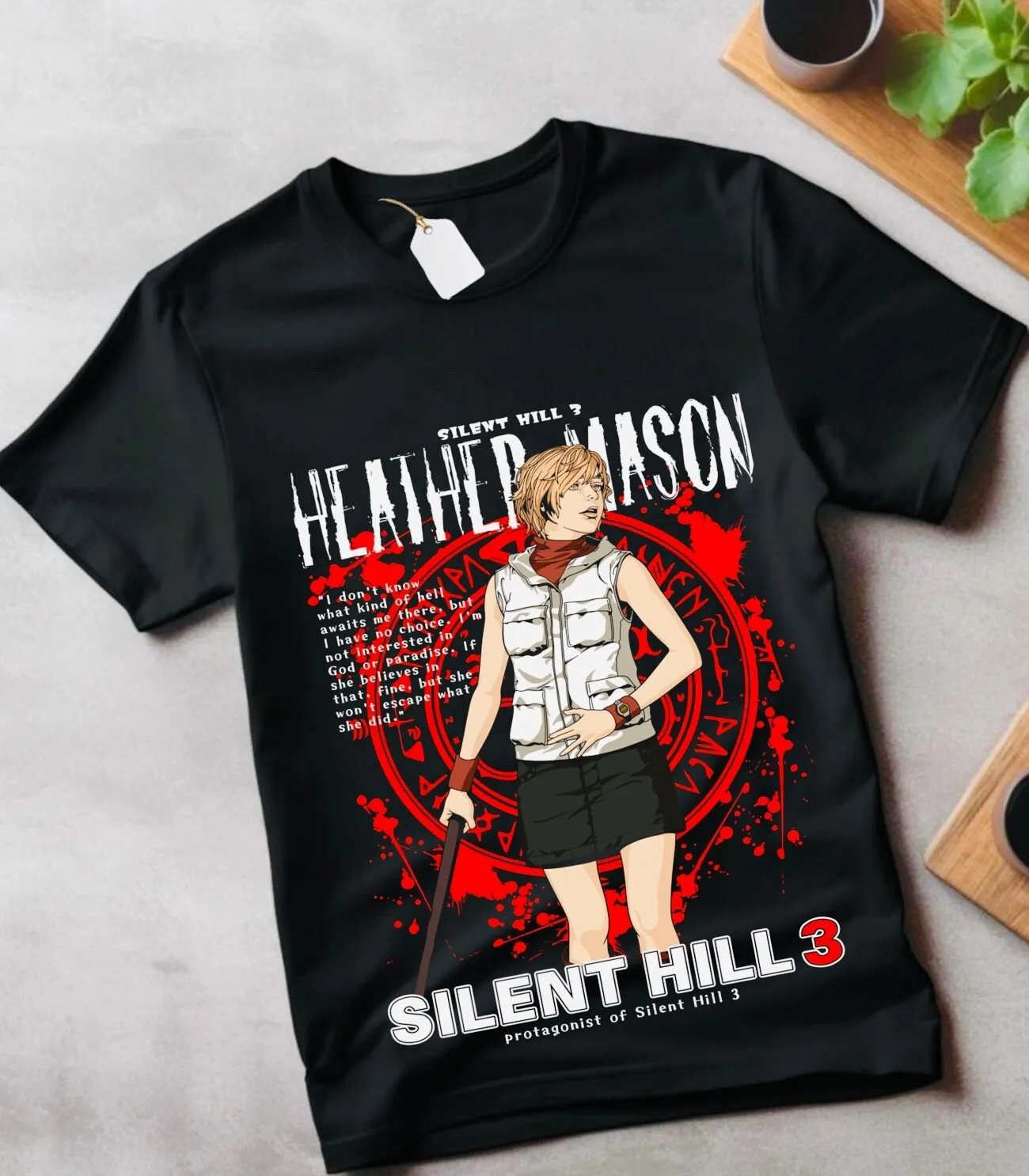 

Футболка Silent Hill 2, рубашка с головой пирамиды, Silent Hill Game, красная одежда, подарочная рубашка, забавная мужская футболка, винтажная одежда, мужская одежда