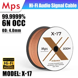 HIFI MPS X-17 6N OCC Fever Audio cable CD Power Amplifier decodes DAC headphone recording signal cable