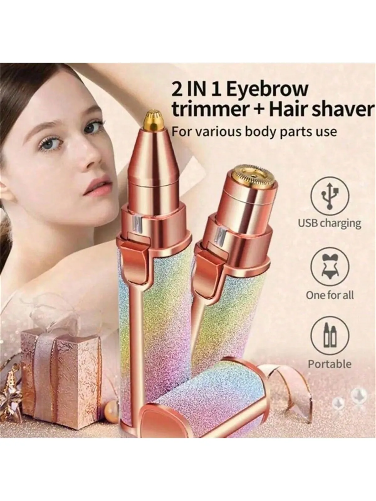 

2026Shaver with LED Light, Face Hair Remover, Painlessly Remove Peach Fuzz, Facial HairRemover, Painlessly Remove rechargeable