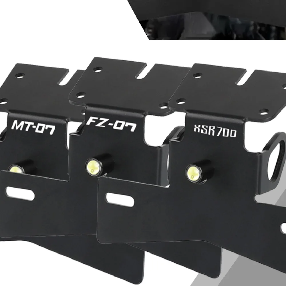 

2025 Motorcycles License Plate Holder For YAMAHA MT07 MT-07 FZ07 XSR700 2021 2022 2023 2024 Tail Tidy Fender Eliminator Bracket