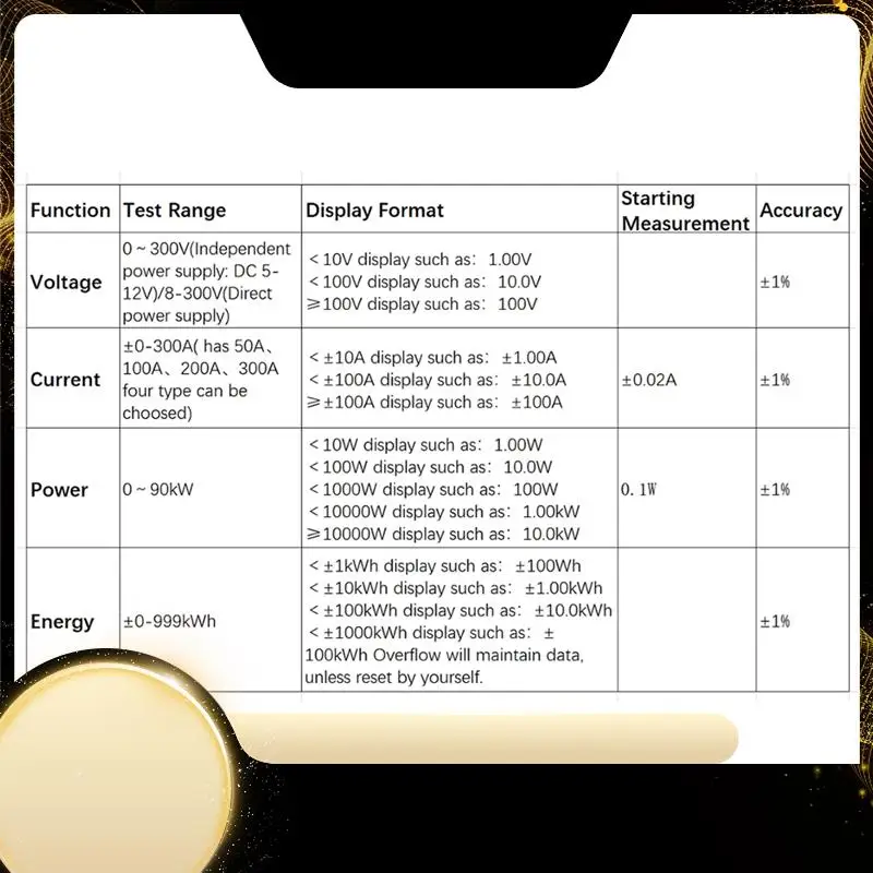 

Цифровой измеритель напряжения и тока, детектор мощности, детектор напряжения, монитор, тестер постоянного тока 0-300 В, 300 А, ЖК-измеритель мощности PZEM-025