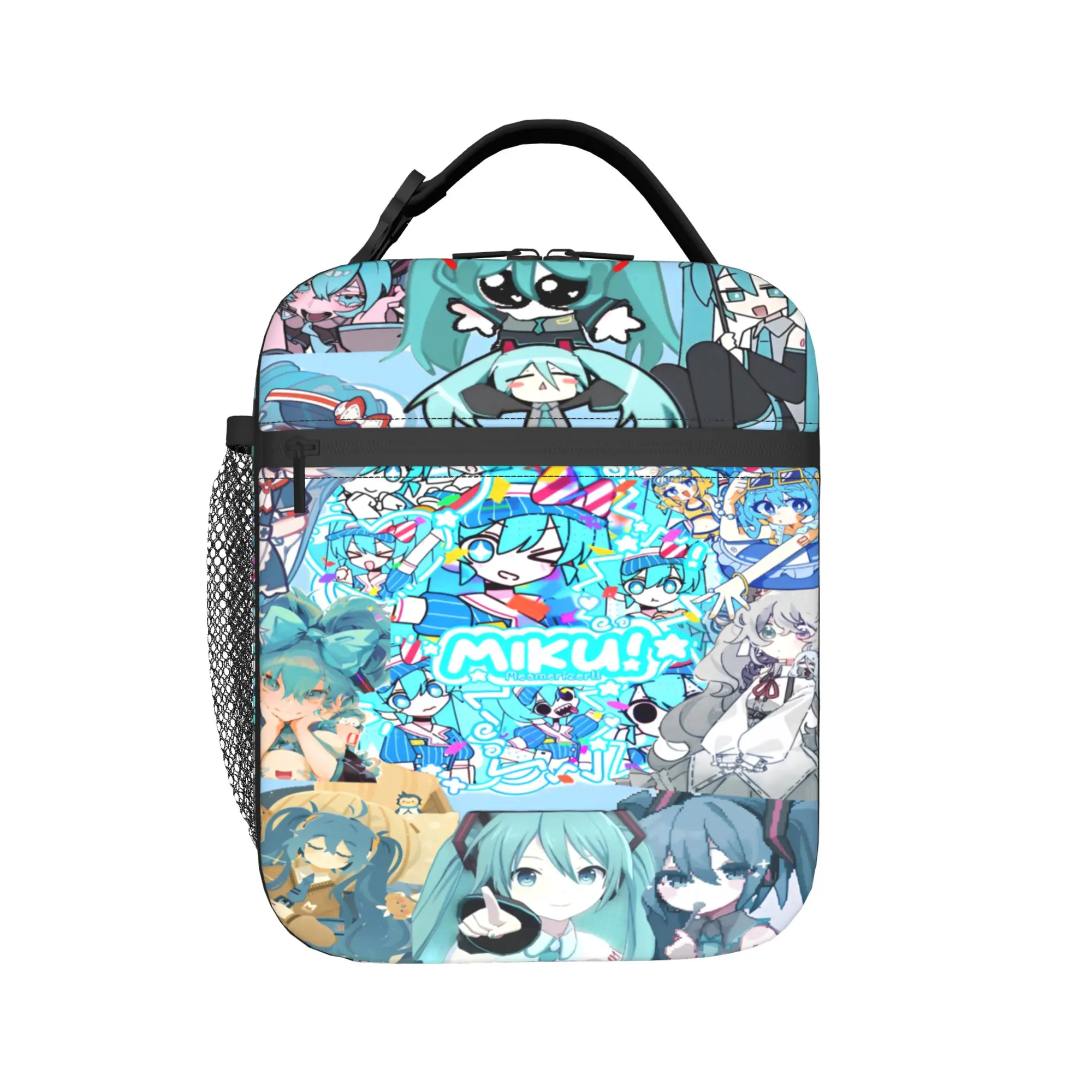 

Hatsune Miku singer music anime Merch Insulated Lunch Bag For School Food Storage Bag Portable Cooler Thermal Lunch Boxes