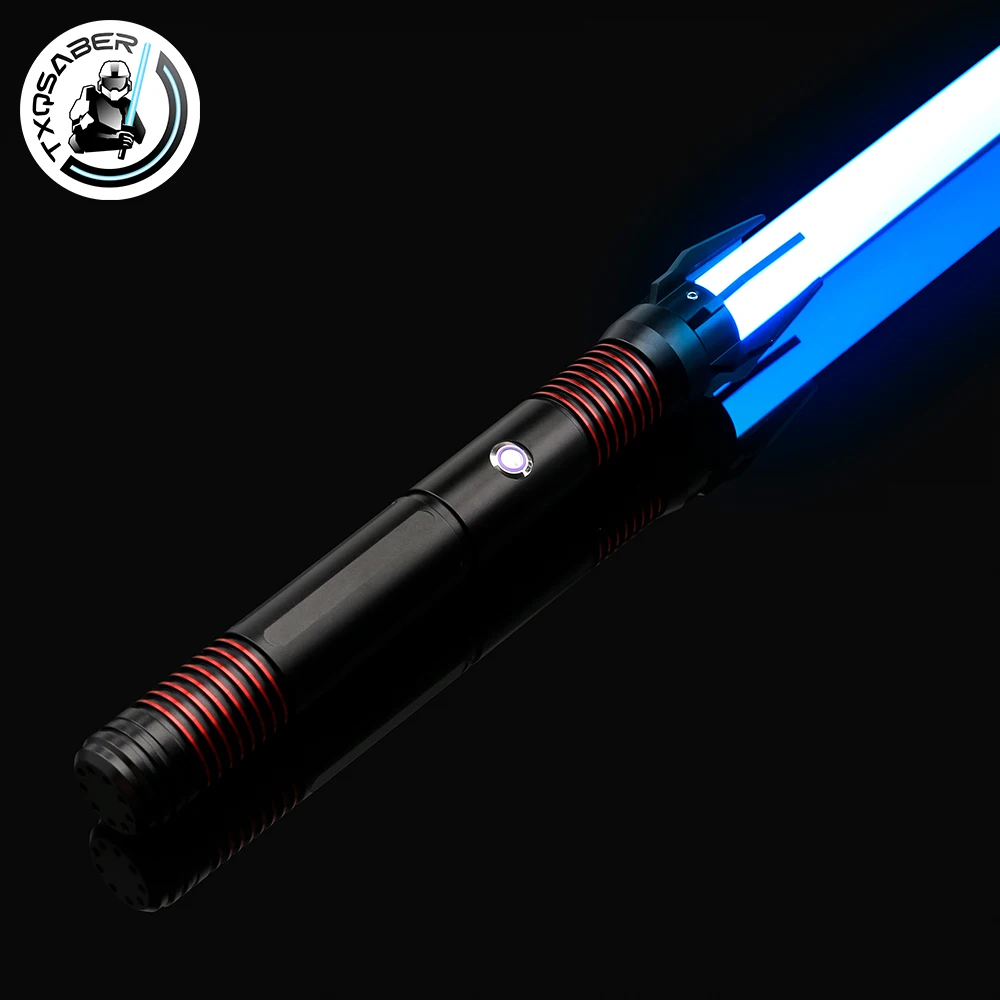 

TXQSABER Neo Pixel Lightsaber Smooth Swing Лазерный меч Металлическая рукоять с дуэльным лезвием Blaster Force Рождественский косплей Toy-F Talon