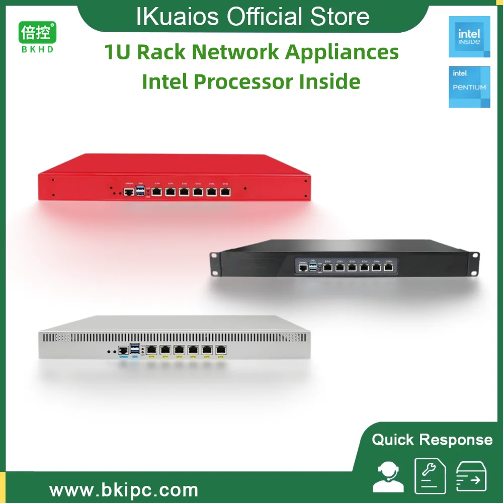 Ikuaios 1u Rack Mount Router Appliance Celeron N5105 6x2,5g Ethernet VLAN VPN ICT Netzwerks icherheit Firewall 1338np-20