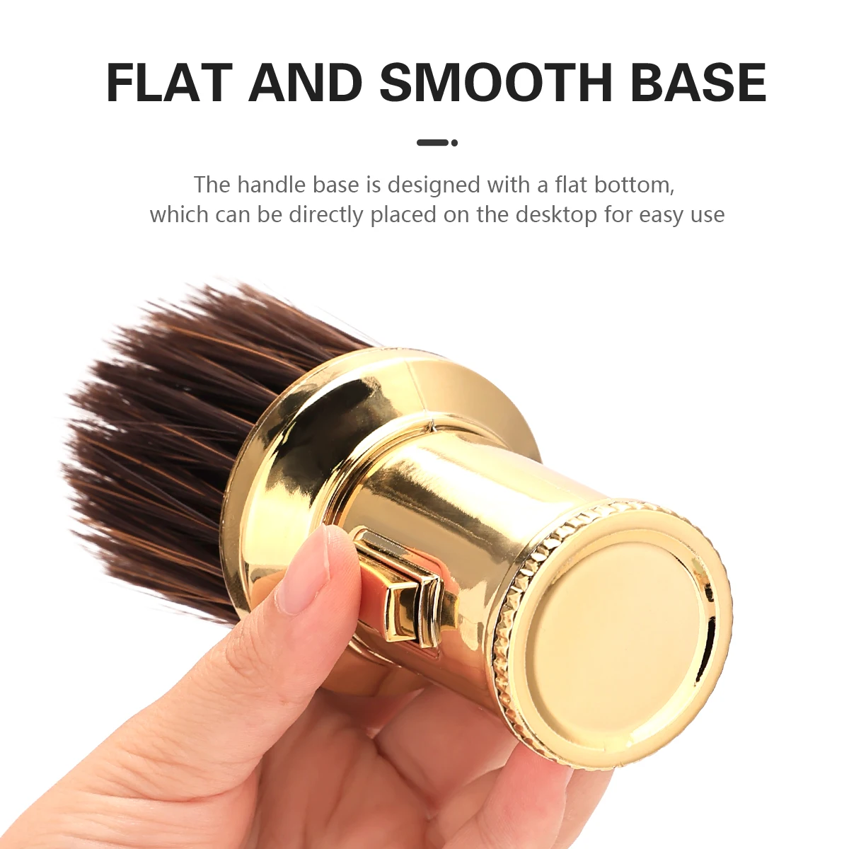 Neck Duster Brush For Barbers Soft Bristle Hair Removal Sweep Ergonomic Handle Salon Cleaning Tool Easy to Clean Barber Supplies