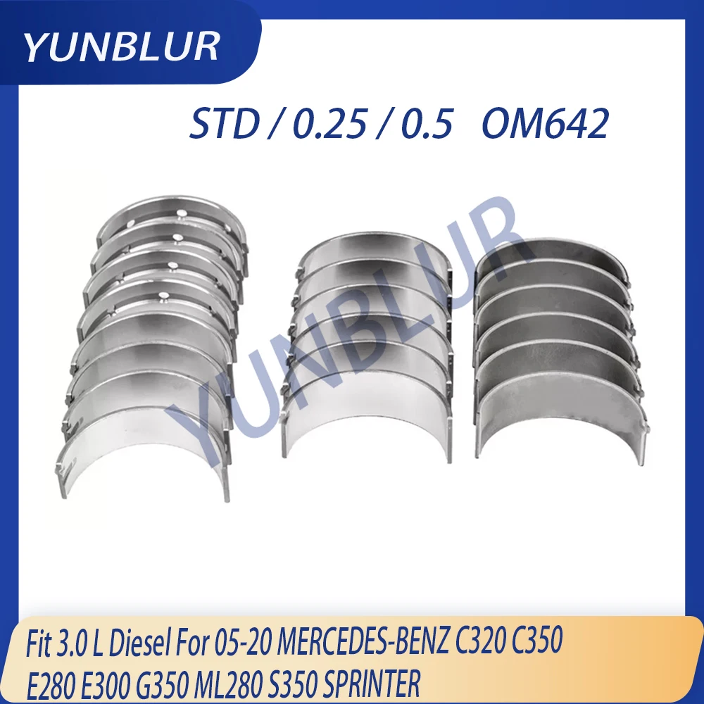 

OM642 Engine Main & Con-rod Bearing Set Fit 3.0 L Diesel For 05-20 MERCEDES-BENZ C320 C350 E280 E300 G350 ML280 S350 SPRINTER