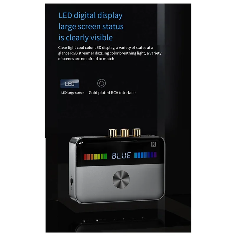 AA87 New NFC Bluetooth Adapter 5.3 Bluetooth Receiver Audio Computer Coaxial Transmitter Hifi Universal, Durable