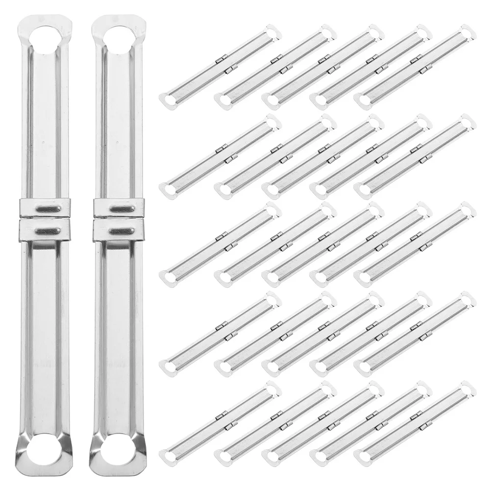 

150pcs Metal Binding Clips Paper Fasteners Loose Leaf Office Stationery Wire File Binder Silver Storage Easy Use