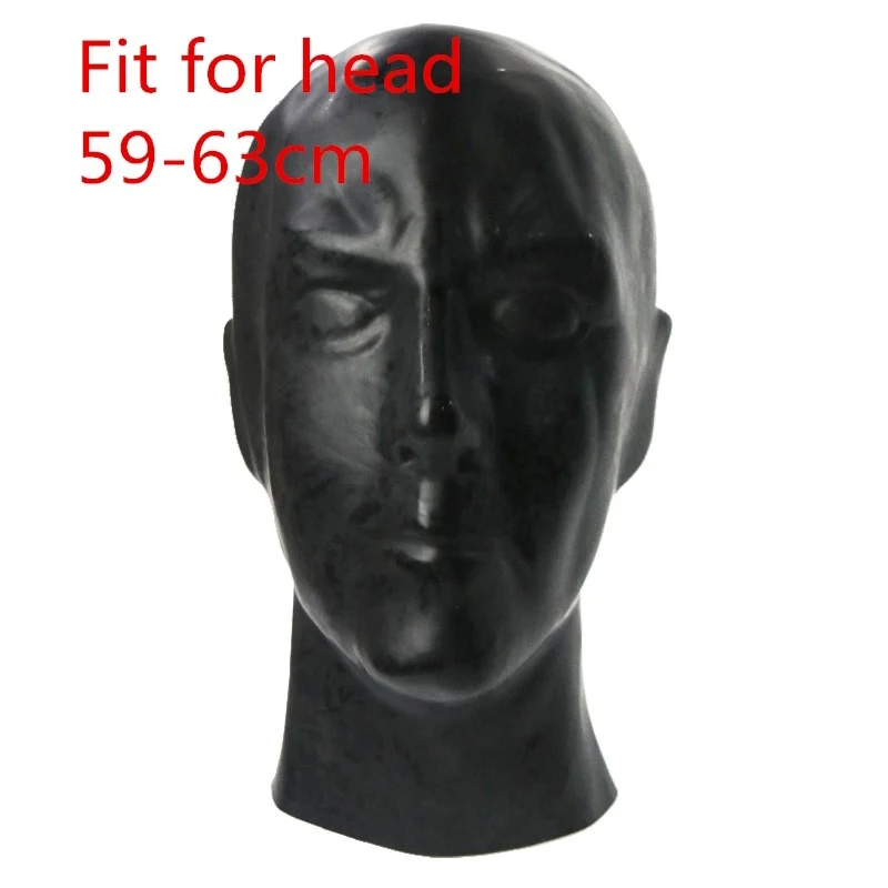 0.6 مللي متر ثلاثية الأبعاد الوجه المغلقة قناع اللاتكس صنم المطاط اغطية مثير أغطية الرأس اليدوية الرجال النساء هالوين تأثيري ازياء