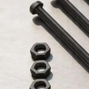 3 Pack Mower Spindle Bolt And Nut Kit 5/8-11 X 9-1/2 Grade 8 Black Oxide For Midsize Lawn Mower Parts 04001-41 04020-09