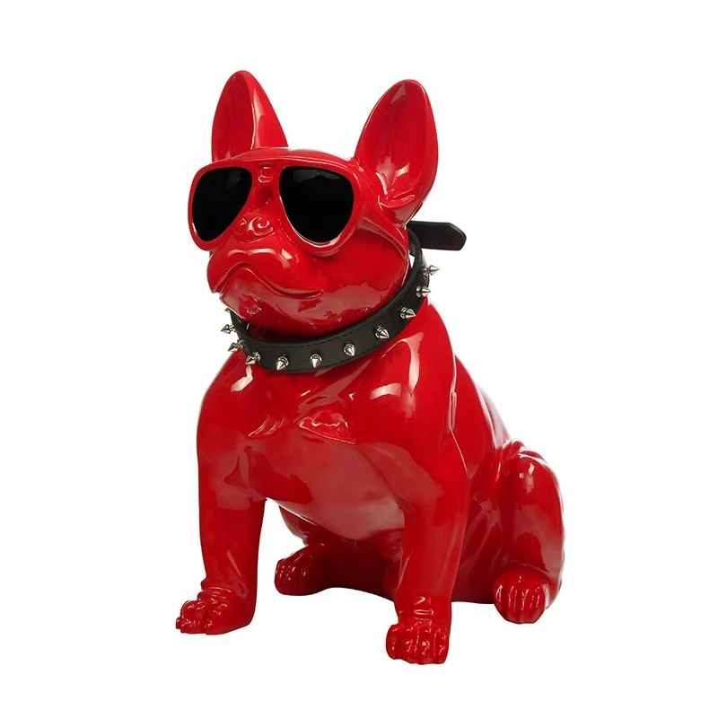 ※a French Bulldog Sculpture in Fiberglass Plastic Popular Online Item