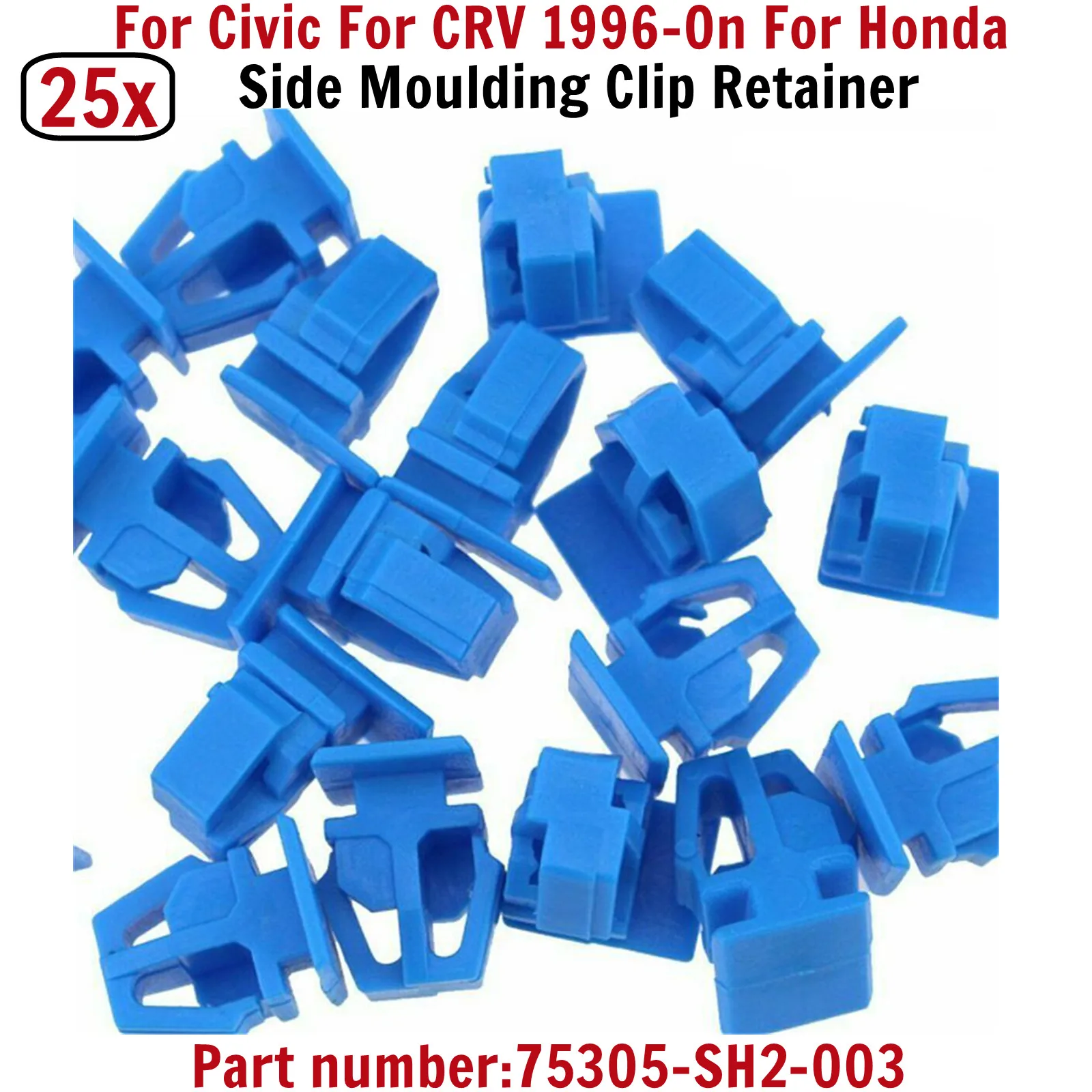 25Pcs Car Exterior Side Moulding Clip Door Bumpstrip Retaining