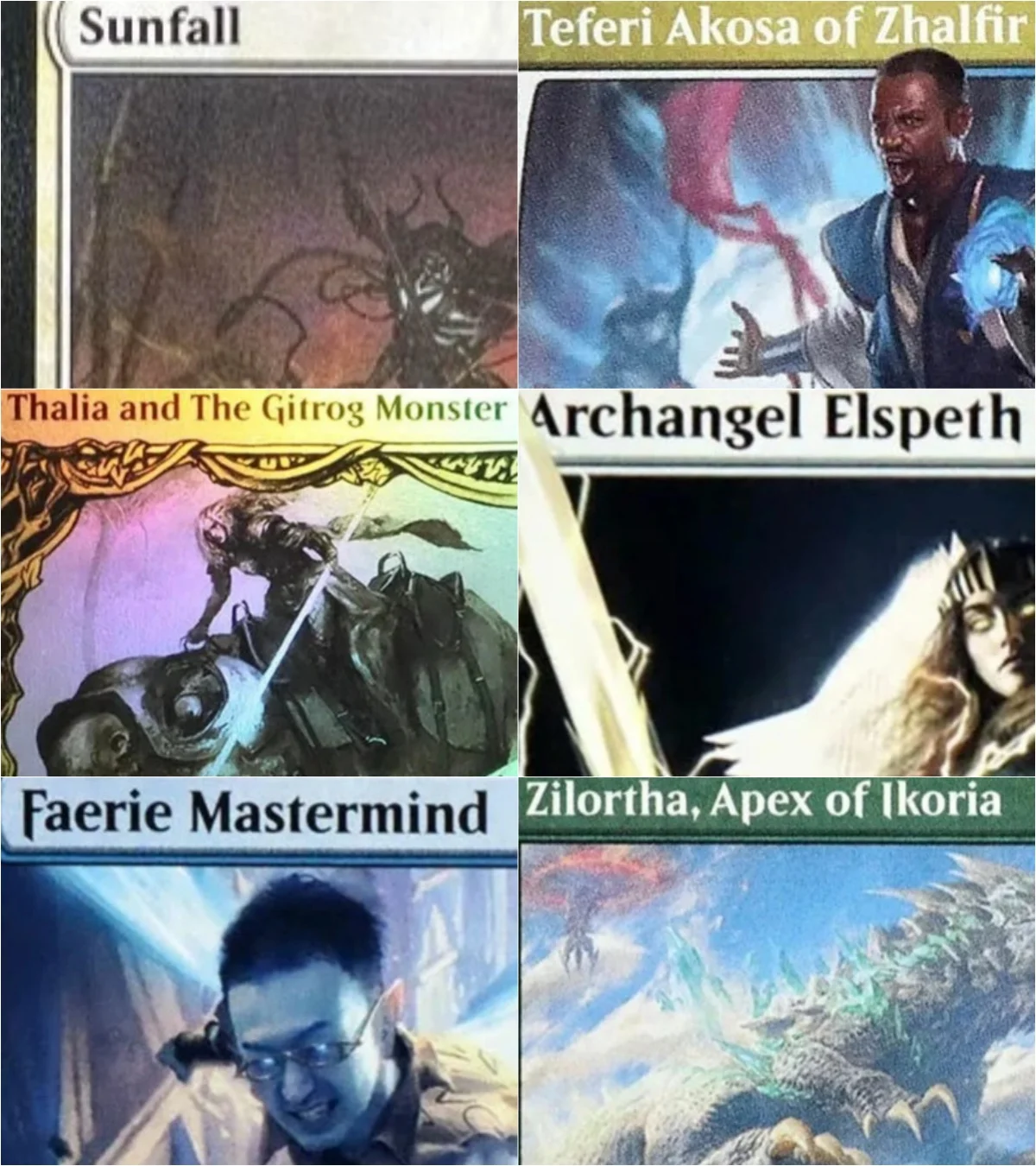 

Faerie Mastermind/ Etali, Primal Conqueror Magical Proxy Black Quality Proxy Playing Cards Gathering Board Game Trading Cards