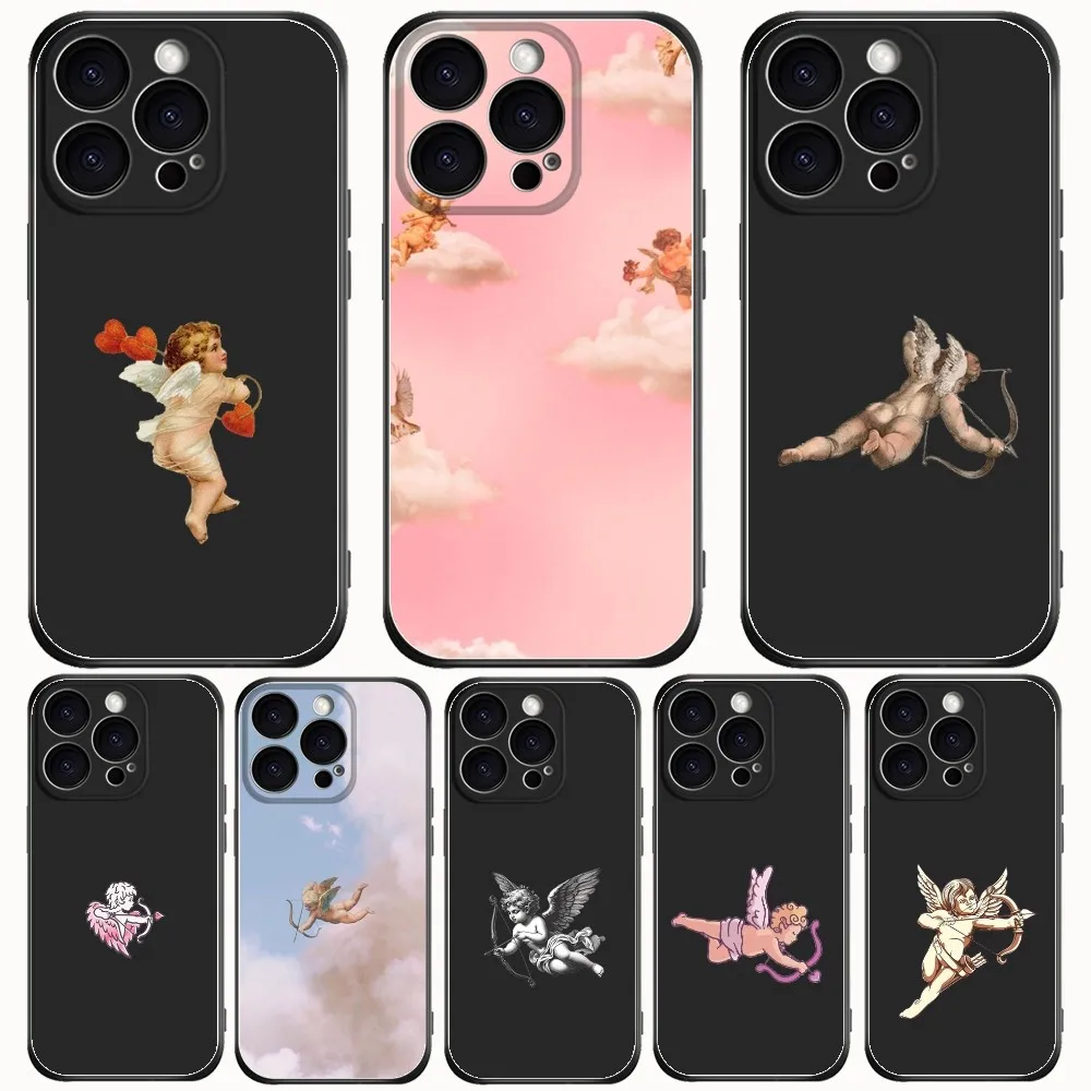 Черный силиконовый чехол для iPhone 15 14 Plus 13 12 11 Pro Max