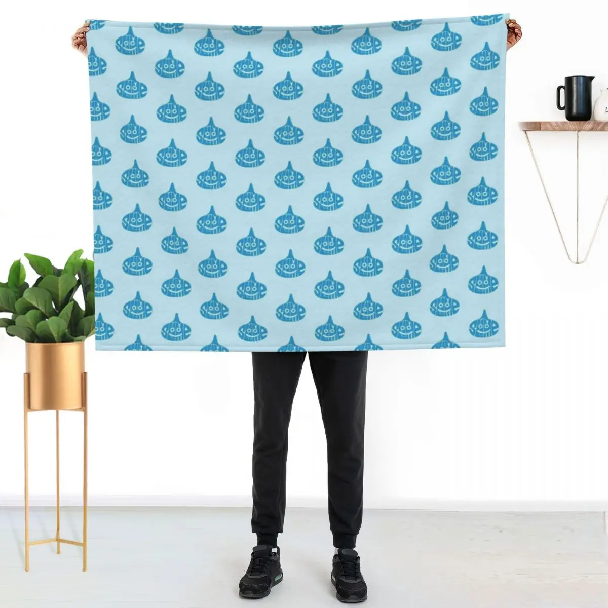 Slime Typography Throw Blanket Soft Soft Beds Luxury Brand Multi-Purpose Moving halloween Blankets