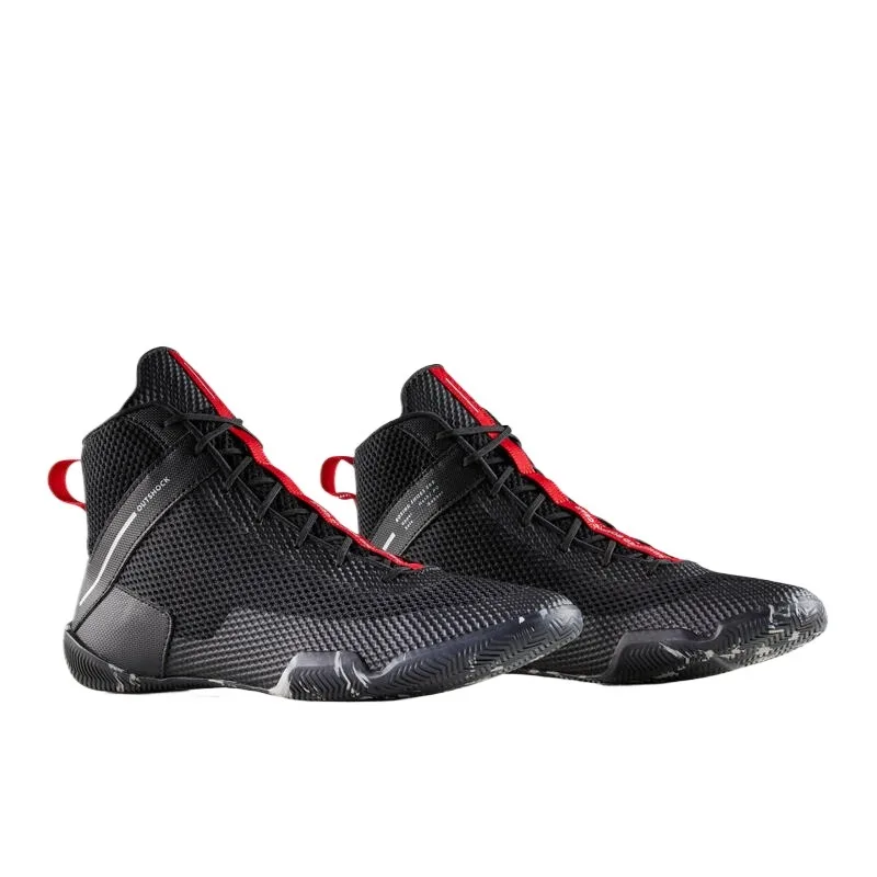 New Black Red Boxing Shoes, Wrestling Training, Fighting Strength, Weightlifting, Professional Fitness