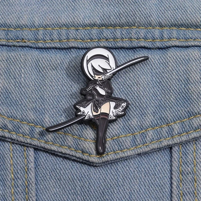 Cartoon Characters Enamel Pins Custom Adventure Game Brooches Lapel Badges Cartoon Funny Jewelry Gift for Kids Friends