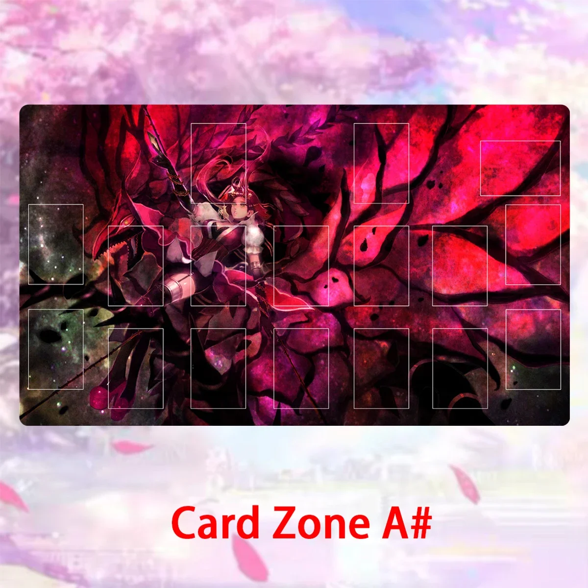 YuGiOh Playmat Akiza Izinski Black Rose Dragon TCG CCG Board Game Trading Card Game Mat Anime Mouse Pad Rubber Desk Mat Zone Bag