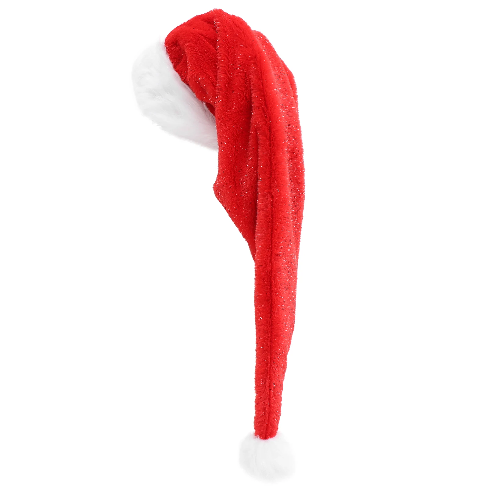 

Christmas Santa Hat Black Claus Hat Tree Year Party Headwear Decorations Baby Double Layer Warm Adult Festive Props