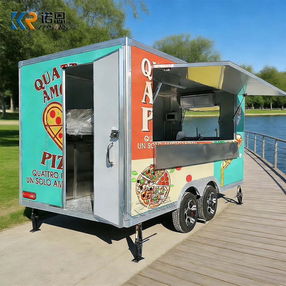 

Australia Standard Stainless Steel Bbq Food Trucks Professional BBQ Food Trailer Serving Cart With Fully Equipped Usa