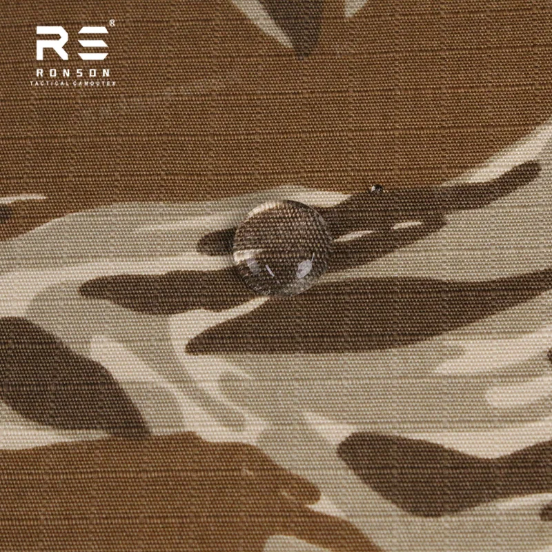 TC65/35 Desert Tiger Stripe Camouflage Rip-stop Cotton Fabric 65% Polyester 35% Cotton Woven Printed Fabric for Tactical Uniform