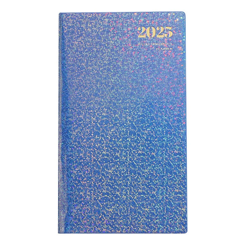 Agenda 2025 A6 Laser Diary Notebook Portable Weekly Planner 365 Daily Notepad Caderno Leather School Calendar Libreta De Apuntes