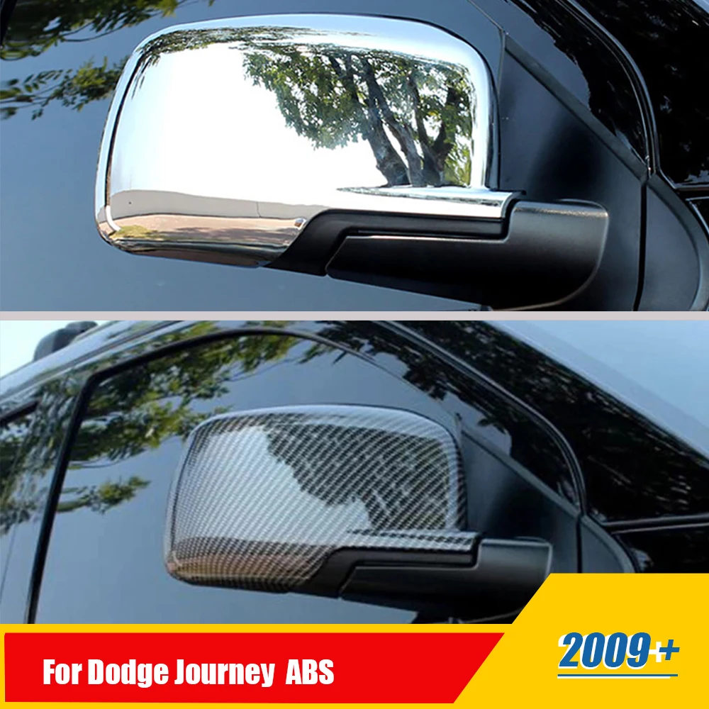 

For Dodge Journey JUCV Fiat Freemont 2009-2017 2018 Side Door Mirror Overlay Styling Rearview Mirror Cover Trim Car Accessories