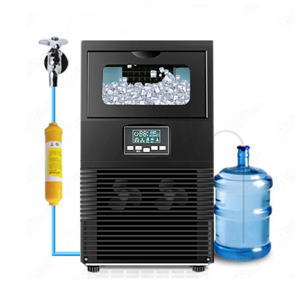 

HZB40FAB Portable Ice Maker Countertop Cubes Ice Machine With For Home Kitchen Office Bar Party 40kg/Day Output