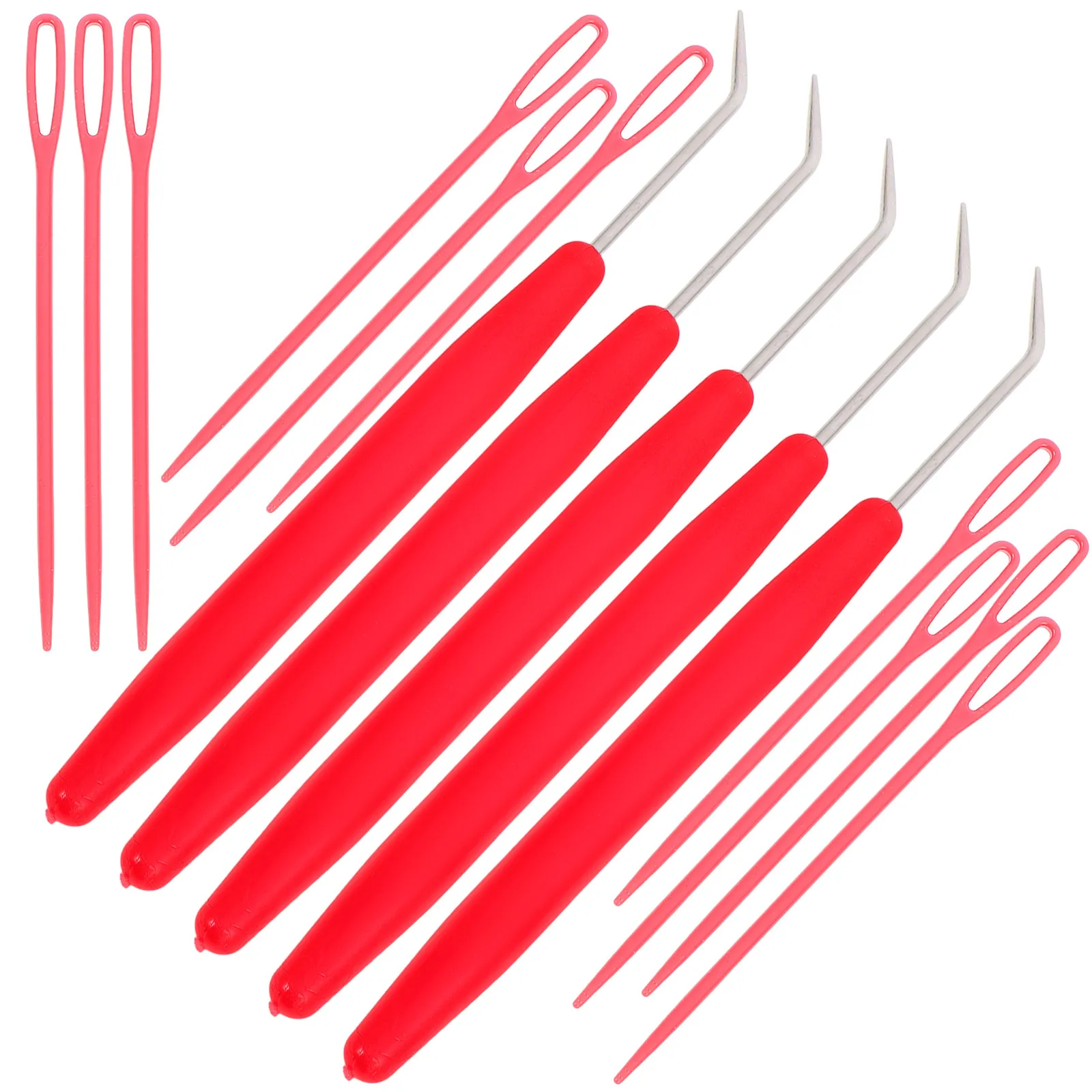 

Набор из 15 крючков для вязания: нержавеющая сталь, пластиковые ручки, легкие, эргономичные, для шарфов, шапок, свитеров